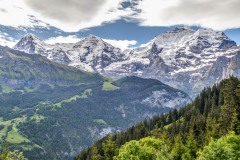 Eiger, Mönch, Jungfrau from Grütschalp