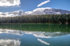 Johnson Lake, Mount Rundle